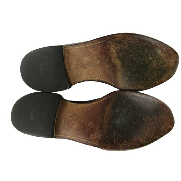 Allen Edmonds Berwick Mens Dress Shoes 9.5 Brown Wing Tip Tassel Slip On - Picture 5 of 11